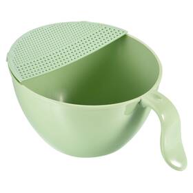 Zaplyte 745065004906 Rice Washing Bowl Kitchen Strainer Colander Cleaning Vegetables Fruit Green