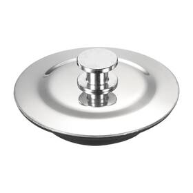 Zaplyte 746453017720 1.6 Inch Id Stainless Steel Sink Drain Cover Seal Plug Silver Tone Black