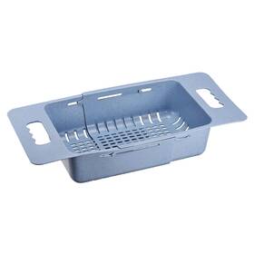 Zaplyte 782685884570 Extendable Over The Sink Strainer Fruit Vegetable Colander For Kitchen Blue