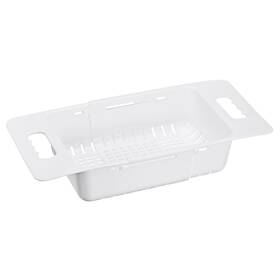 Zaplyte 782685884648 Extendable Over The Sink Strainer Fruit Vegetable Colander For Kitchen White