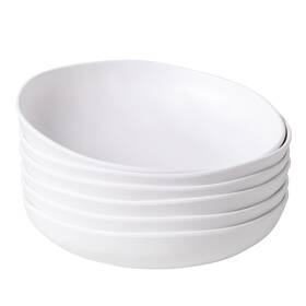 Zarocrus 783798355827 Melamine Pasta Bowl Set Of 6 Large 9ftft And 40 Oz Salad Bowls Shatt