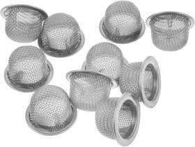 C5449iwn2h3x2qi164z69ra1 Zerodeko Stainless Steel Screen Filters 10pcs 34mm Mesh Strainers Double Silver