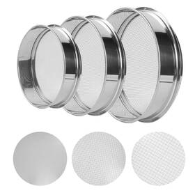 Zfyoung 726852546922 3pcs Soil Sifter Set With 5mm 3mm 1mm Mesh - Rock Garden Sieve For Sand So