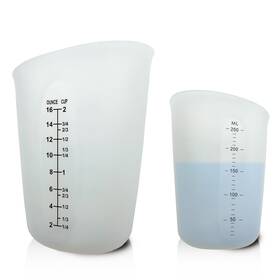 Zgfysr 765947880732 Silicone Measuring Cups Blender Liquid Paint 9 0.2 Inch Transparent