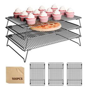 B0f13nvfv2 Zhiwujia 3 Layer Detachable Collapsible Cooling Racks 17x11 Inch Wire Stackable