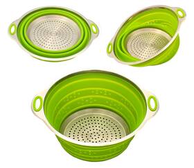 Zoie Chloe 850107003905 Stainless Steel And Silicone Collapsible Strainer
