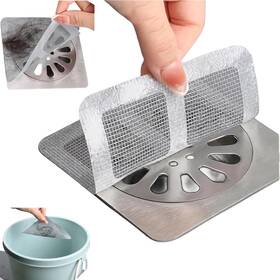 Zqdrplus 762763216936 Shower Drain Cover Hair Catcher - 20 Pcs Disposable Stickers Showe