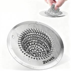 Strainer-gen3 Ztruth Stainless Steel Kitchen Sink Strainer Reversible Easyclean Waste Filter