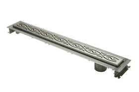 Zs880-28-eo-sg Zurn 28 Inch Stainless Steel Linear Shower Drain - End-outlet