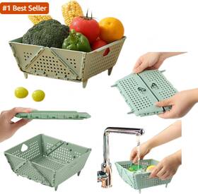 Zwzjheng 445017544575 Thickened Collapsible Multifunctional Strainers And Colander For Kitchen Wash F