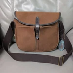 Brady Stour Hazel Nut Canvas Shoulder Bag England Leather Charms Uk Authentic. Fixed Price $470.24.