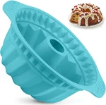 Kenond Silicone Fluted Pans, Non-stick With Sturdy Handle, 1 Pack, Blue. Fixed Price $27.37.
