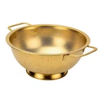 Snailhouse Colander, 3 Stainless Steel Pasta Rice Food Quart, Gold. Fixed Price $26.62.