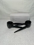 Deluxe Set Of 2 Black Metal Nutcrackers Box With Instructions #00316D. Fixed Price $15.00.