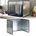Tylulikaty Sided Splatter Guard,foldable Stainless 12" X 37.5"- Panels. Fixed Price $35.35.