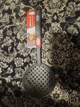 Alpine Cuisine Heat-resistant Nylon Slotted Strainer Spoon Skimmer 13". Fixed Price $9.99.