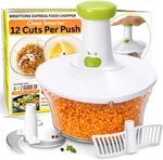 Brieftons Express Manual Food Chopper: 6.8-CUP, Hand Vegetable Cutter. Fixed Price $32.06.