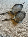 2 Piazza Mesh Multipurpose Stainless Steel Strainer, 7 And 5.5 Euc. Fixed Price $59.99.