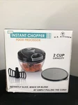 Us Kitchen Mini Instant Chopper Food Processor W/ Metal Blades 2 Cup Capacity. Fixed Price $10.99.