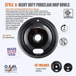 Black Porcelain Bowls Set 2 For Coffee Tea Espresso Pour Over Dripping. Fixed Price $17.65.