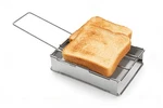 Camping Toaster Rack - Foldable Stainless Steel Grill Basket For Stovet.... Fixed Price $27.91.