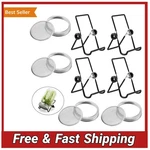 4PC Stainless Steel Sprouting Lids & Stands For Wide Mouth Mason Jar Kit. Fixed Price $21.68.