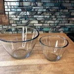 Set Of 2 Giada De Laurentiis Glass Salad Serving Gdl Bowls 1QT & 3QT Target. Fixed Price $64.95.