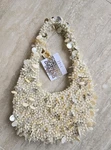 Nwt Natural Shell & Faux Pearl Beaded Shoulder Bag Purse Mermaidcore Coastal. Fixed Price $76.00.