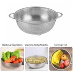Prioritychef Colander, Stainless Steel Kitchen Strainer For Washing Rice Silver. Fixed Price $9.70.