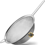 9.35 Inch Large Fine Mesh Strainer, Stainless Steel 30 Sieve With Sturdy.... Fixed Price $26.47.