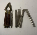 Vintage Metal Nut With Matching Picks Set 8 2 Vice Crackers (l). Fixed Price $19.99.