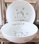 New Rae Dunn Ratatouille Anyone Can Cook Pasta Salad Bowls Set Of 2 Icon Sketch. Fixed Price $76.80.
