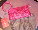 New With Tags Montana West Tooled Leather Clutch W/round Padded Handle, Dust Bag. Fixed Price $20.00.