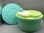 Tupperware Save Salad Spinner Serving Bowl Teal 3776/LINGERIE Washer 13A. Fixed Price $25.00.