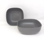 Eco Ekobo Biobu Bowl Lot Of Gray Composite Bpa Free Minimalist 2X5.75". Fixed Price $20.66.