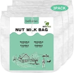 3 Pack 14"X14" Nut Milk Extra Large Reusable Food Strainers Bags. Fixed Price $12.75.