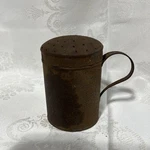 Antique Primitive Kitchen Pierced Tin Powdered Sugar Shaker, Tool. Fixed Price $6.57.