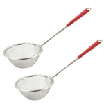 Stainless Steel Tea Spice Flour Mesh Strainer Colander Sieve Sifter 2PCS. Fixed Price $13.06.