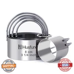 Biscuit Set: Round Stainless Steel Cookie With Handle - 5 Piece. Fixed Price $17.96.