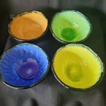 Set Of 4 Made Japan Black Matt /shiny Colors Interior Bowls No. Amer Trading. Fixed Price $20.00.