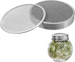 10 Pack Sprouting Lids For Wide Mouth Mason Jars Stainless Steel Strainer Screen. Fixed Price $10.81.