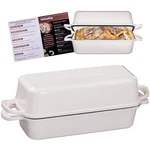 Articasting 11X5 Iron Bread Pan 5.8 Qt Loaf Dutch Oven Lid Cream. Fixed Price $104.99.