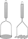 2PCS Stainless Steel Potato Masher Kitchen Tool For Vegetables, Fruits & Meat. Fixed Price $15.50.