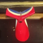 Progressive Specialty Salt & Pepper Shakers Red Blue White Plastic SP-49 Set. Fixed Price $8.00.