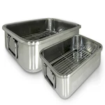 Excelsteel Cook Pro 4-PIECE ALL-IN-1 Lasagna And Roasting Pan 561. Fixed Price $77.96.