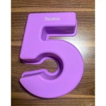 Ducodocu Number 5 Cake Large 3D Purple Silicone Mold Baking Pan. Fixed Price $10.00.