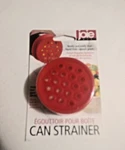Joie Stretchable Can Drainer Strainer Colander Lid Red. Fixed Price $7.75.