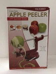 New Cast Iron Apple Peeler W/suction Base Victorio Peels Cores Slices VKP1010. Fixed Price $35.00.