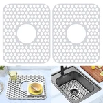 Behok Silicone Sink Protector For Kitchen 13.625 X 11.625 Inches, White. Fixed Price $26.62.