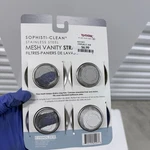 Sophisti-clean Stainless Steel Mesh Vanity Strainer 4 Pack Bathroom Sink Drain. Fixed Price $7.99.